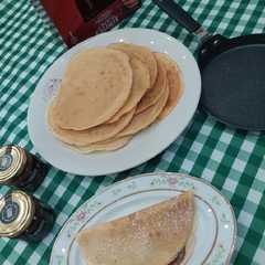 Choco crepes con crema alla nocciola-レシピのメイン写真