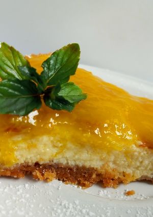 Una foto de New York cheesecake