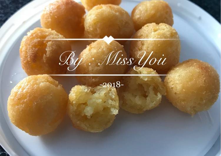Cara Gampang Menyiapkan 07. Sus Goreng (Choux Pastry) saus kopi moka Anti Gagal