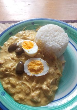 Una foto de Ají de Gallina