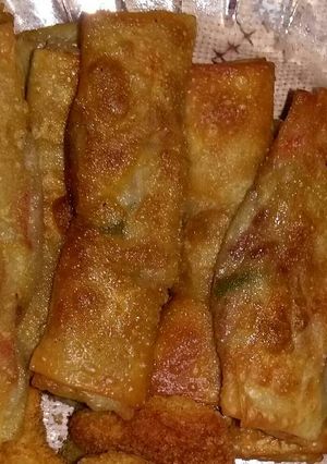 Foto resep Lumpia isi Jamur Pedas