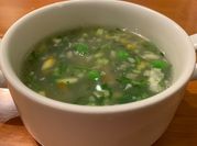 A picture of sweet corn veg soup