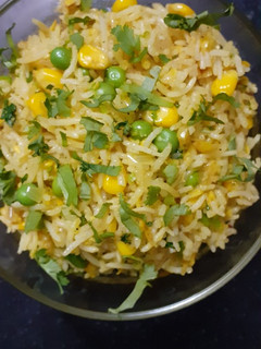 A picture of Sweet corn pulao.
