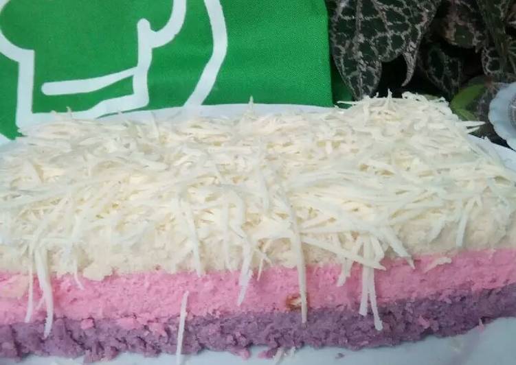 Resep Bolu pelangi putih telur Anti Gagal