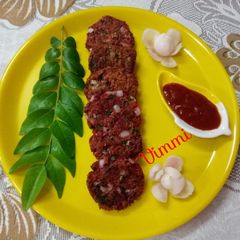 A picture of Carrots & Beetroot Oats kebabs.