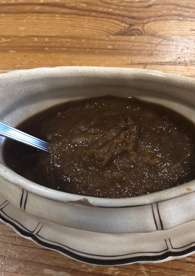 Una foto de Salsa para carne de soja y manzana en Thermomix