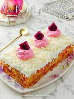 Foto resep Cake Buah Naga, Oleh-oleh Khas Batam | Kepri
