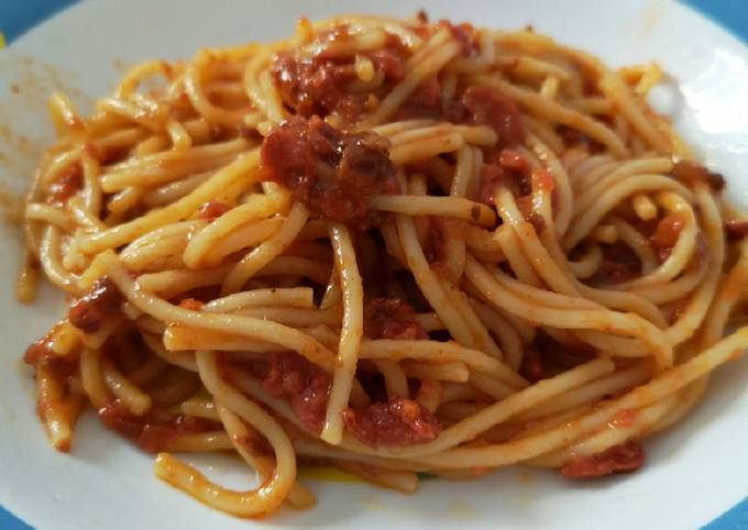 Cara memasak spaghetti la fonte yang enak