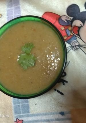 A picture of Vegetables soup#jikonichallenge.