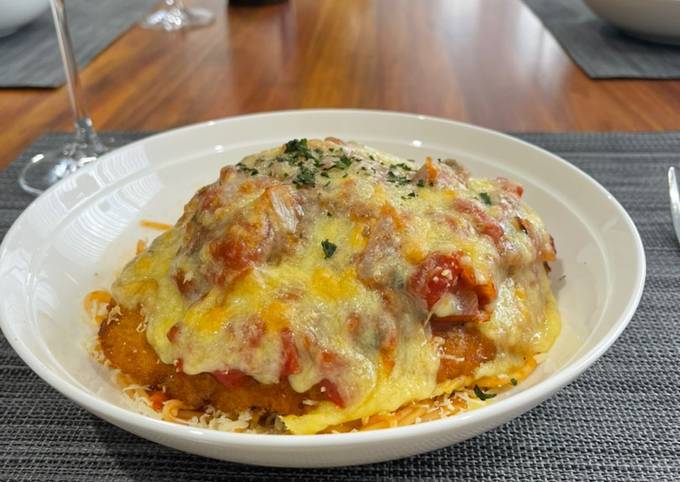 Spaghetti Chicken Parma