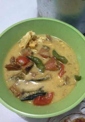 Foto resep Garih Batanak (ikan asin Masak Santan)