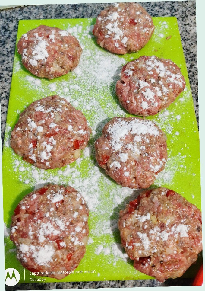 Una foto de Hamburguesas de carne caseras