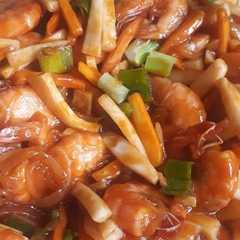 รูปของ Udang saos asam manis simple