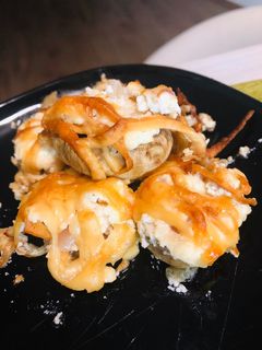 Túróval töltött gomba recept fotója