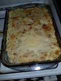 Budín de merluza con cebolla y manzana