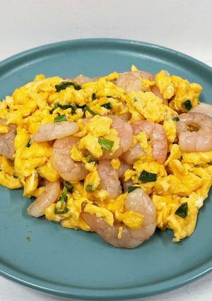 蝦仁炒蛋 的食譜成品照片
