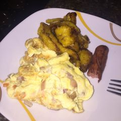 A picture of Fried over roped plantain.