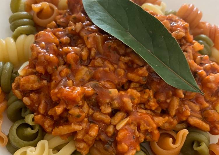Pasta con carne picada