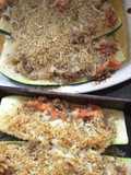 Baked stuffed ZUCCHINI