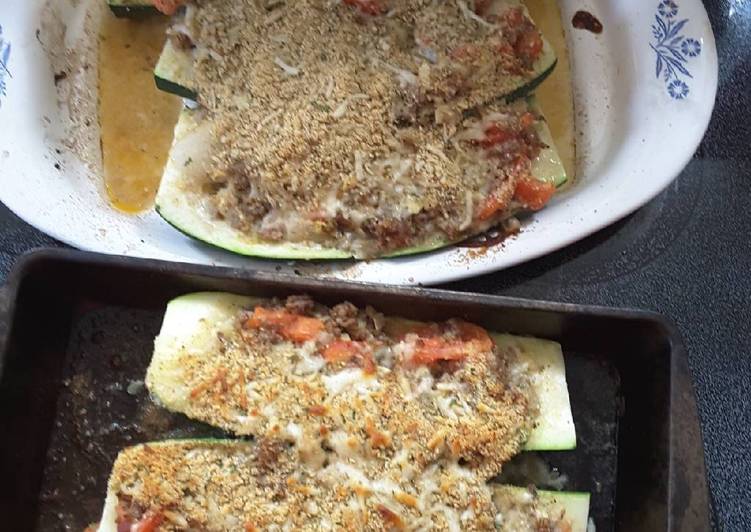 Baked stuffed ZUCCHINI