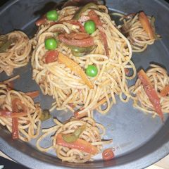 A picture of Vegetable spaghetti.