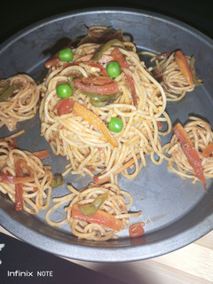 A picture of Vegetable spaghetti.