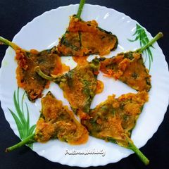 A picture of Malabar Spinach Fritters.