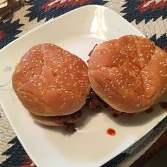 Sloppy joes A picture of Sloppy joes.