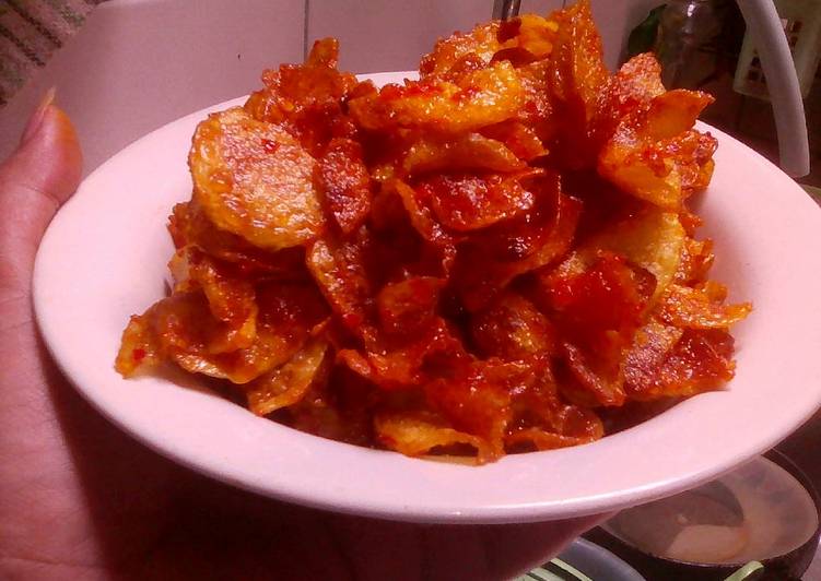 Balado kentang kering