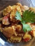 TUMIS jagung muda (utren) & bakso pedas manis