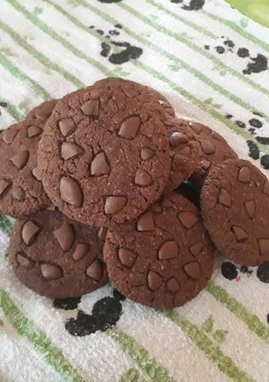 Una foto de Cookies de avena, cacao y okara de maní 🍪