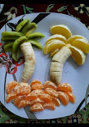 عکسی از دستور 🥝💙تزئین میوه💙🍊🍌