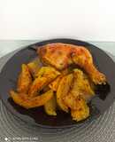 Chicken Thighs with Potatoes in the Oven