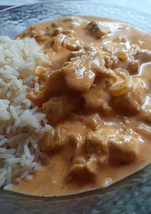 Una foto de Strogonoff de Pollo
