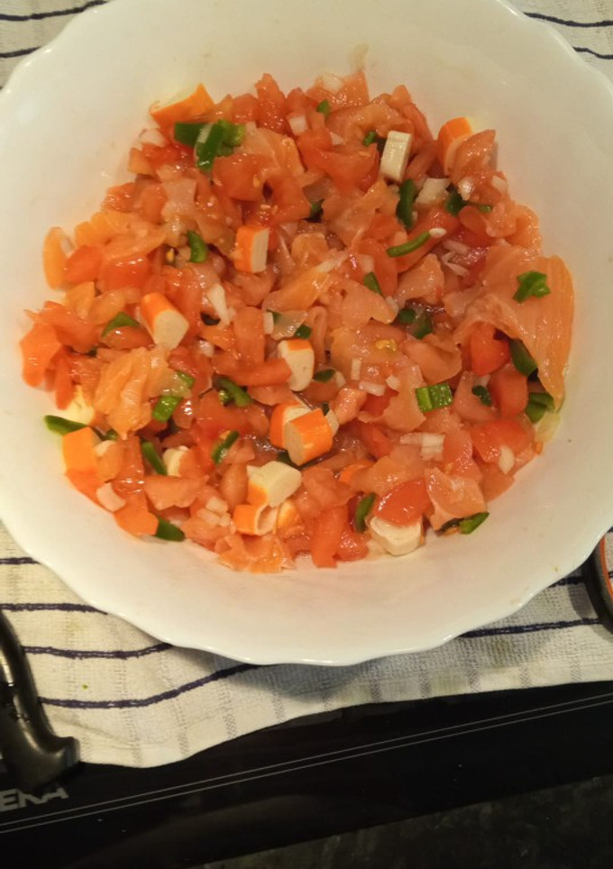 Una foto de Aliño de salmón ahumado