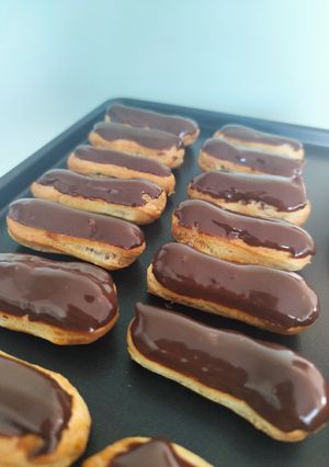 Une photo de #cuisineravecamour les éclairs au chocolat #dessert de #fevrier