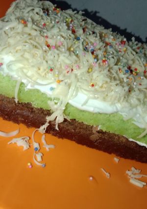 Foto resep Bolu pandan coklat