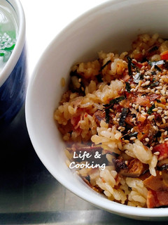 【便當菜】培根香菇炊飯 的食譜成品照片