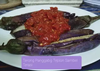 Resep Terbaru Terong panggang teplon#sambel Terasi Gurih Mantul