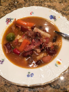 Gyors bableves recept fotója
