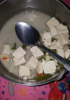 Foto resep Tahu kuah kemangi (menu diet)