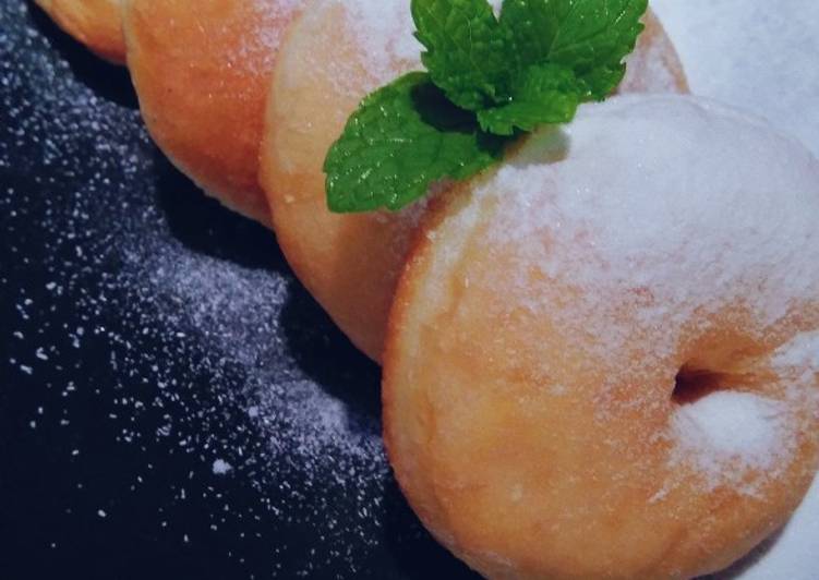 Resep Donat empuk tanpa kentang Anti Gagal