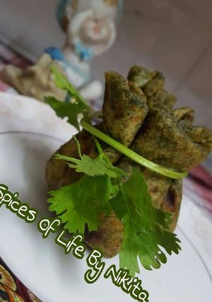 A picture of Palak potli.