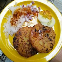Aloo tikki A picture of Aloo tikki.