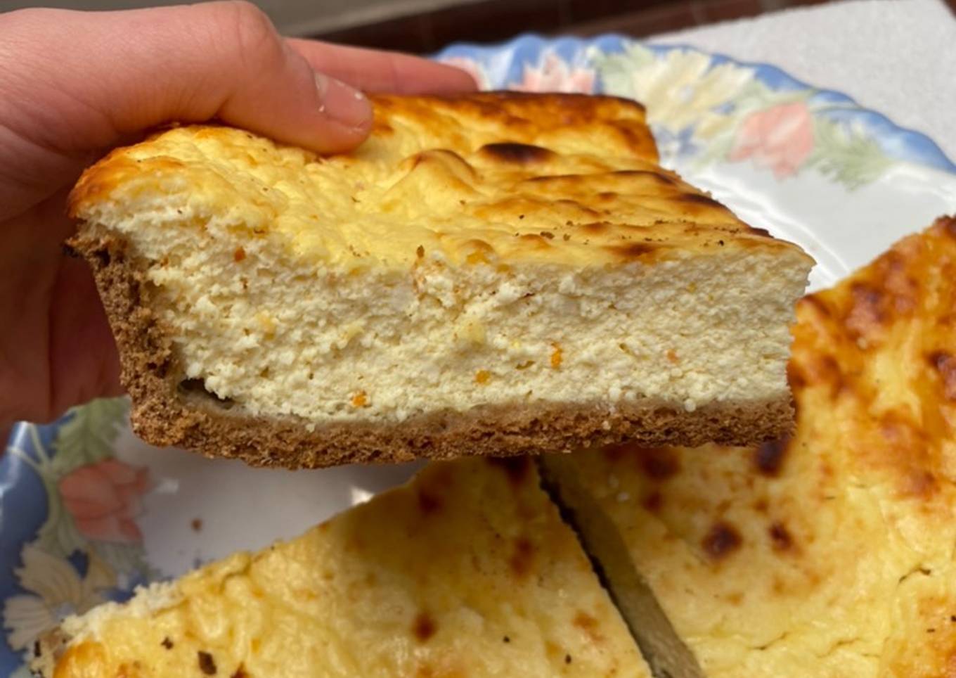 Tarta de ricotta saludable