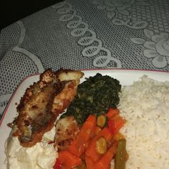 A picture of Fried hake.