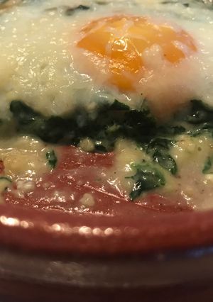 Una foto de Espinacas a la crema
