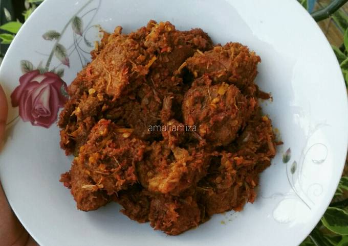 Ini dia! Cara termudah membuat Rendang Daging Sapi (5 Jam)  enak