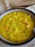 Arroz caldoso con sepia y langostinos