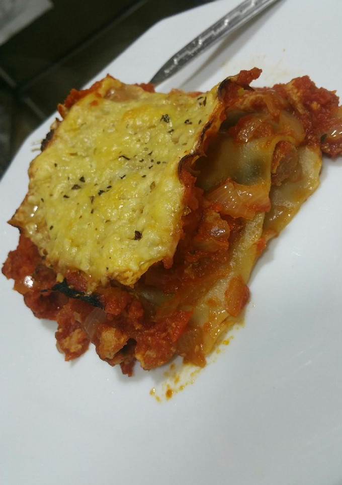 Una foto de Lasaña vegetariana